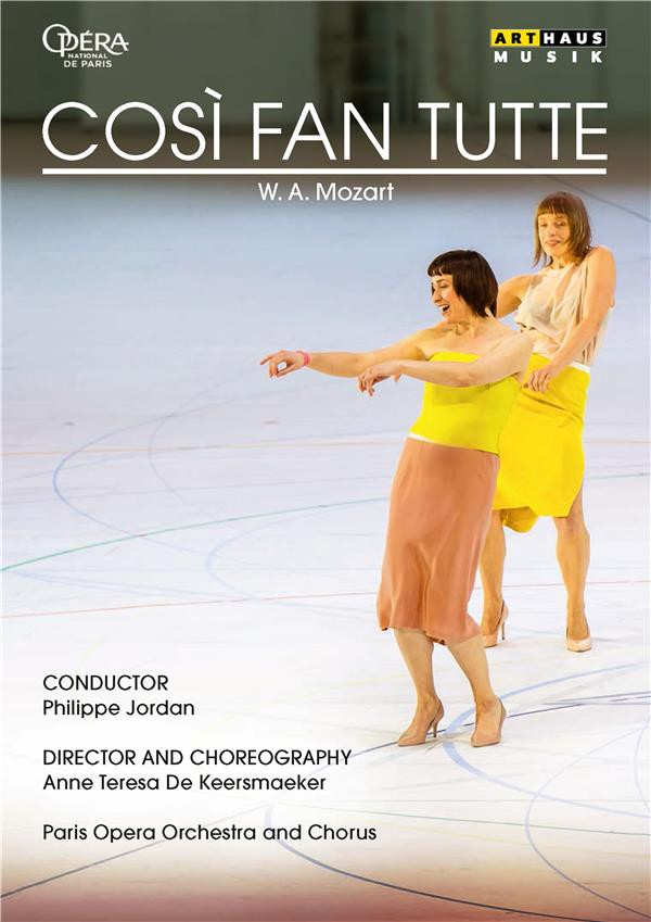 Couverture du dvd Così fan tutte de l'Opéra national de Paris, 2017.